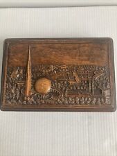 Vintage 1939 Worlds Fair Syroco Wood Box picture