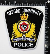 OXFORD COMMUNITY CANADA POLICE PATCH Vintage Original picture