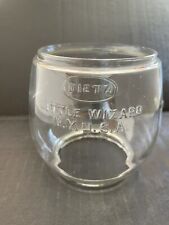 Antique Clear Glass DIETZ Barn Lantern Globe, LITTLE WIZARD LOC-NOB PATD 12-4-23 picture