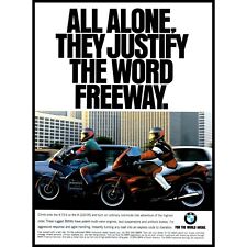 1994 BMW K 75 S K 1100 RS Motorcycle Vintage Print Ad Freeway Drive Wall Art picture