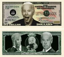 Let's Go Brandon Joe Biden Sucks FJB 10 Pack Funny Money Novelty Dollars picture