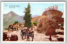 c1910s Summit Mt. Crest Mt. Manitou Incline Railway Vintage Postcard picture