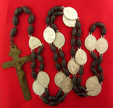 Antique STATIONS OF THE CROSS Chaplet PASSION OF JESUS French Rosary Chaplet picture