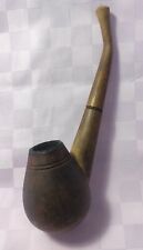 Vintage USSR smoking pipe handmade Tobacco Wooden picture