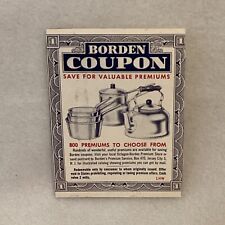 Antique 1930’s Borden Coupon Save For 800 Valuable Premiums Kitchen Set picture