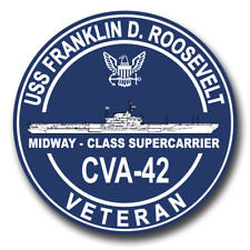 USS Franklin D. Roosevelt CVA-42 Veteran Decal Officially Licensed US Navy picture