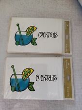Vintage Retro 60's HALLMARK COCKTAIL Party 2  Pkgs of 8 INVITATIONS ~ New Sealed picture