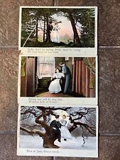 Vintage Set of 3 Postcards Song Related All Used picture