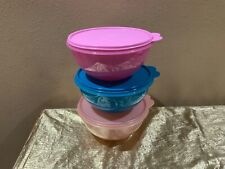 New Tupperware Beautiful Colors Set 3 Wonderlier Mixing Nesting Bowls 1.8L each picture
