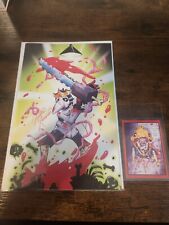 Nomnom Verse Victor Larson Kid Krow Comic And Art Card Signed Limited picture