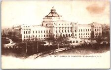 VINTAGE POSTCARD EXPANSIVE VIW OF THE LIBRARY OF CONGRESS c. 1898  PRE-UDB picture