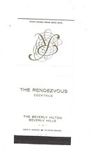 The Rendezvous  Matchcover     Beverly Hilton - Beverly Hills picture