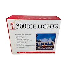 Merry Brite 300 ct Icicle - style light set Indoor/outdoor clear end to end 18FT picture