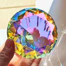 30-80mm AB Colorful K9 Crystal Diamond Paperweight Decorative Rainbow Prism picture
