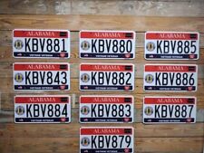 Alabama Lot of 10 Expired 2018 Vietnam Veteran License plates KBV881 picture
