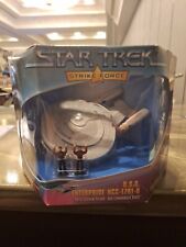 1997 Star Trek Strike Force ERROR USS Enterprise Playset with 2 RIKER Figurines  picture