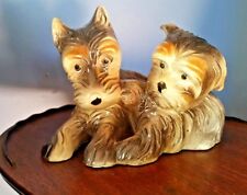 Vintage Japan Terrier Dogs Figurine Statue Japan 9