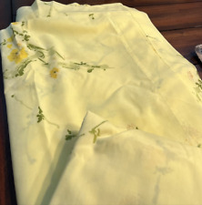 Vtg Springmaid Wondercale Yellow Floral Full Double Bed Sheet Set, Flat & Fitted picture