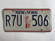 1992 New York License Plate 1986 Liberty Base with 1992 Dated Hologram 