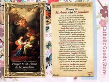 Saint Anne & St Joachim  prayer to St. Anne & St Joachim - Paperstock Holy Card picture