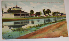 1 A Lagoon at Toledo Beach Toledo Ohio postcard,VTG picture