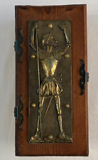 Don Quixote Wooden Box with Brass Inlay picture