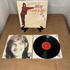 NICK LOWE SIGNED 3 TIMES LABOUR OF LUST VINYL RECORD picture