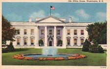 Postcard Washington DC White House Unused Linen Antique Vintage PC f7670 picture