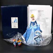 Enesco Disney Showcase Holiday Cinderella w/ Jaq  & Gus Gus Figurine NIB 6002181 picture