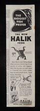 1948 FISHING The Biggest Fish Prefer The New Halik Frog Lure Moose Lake MN AD picture