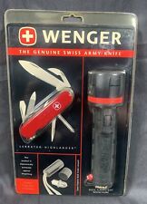 ✨Wenger Highlander Serrated Swiss Army Retired New, Sealed W/Dorcy Light✨ picture