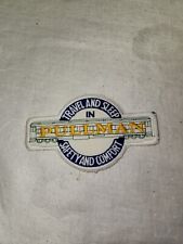 Vintage Pullman Train Embroidery Patch “Travel And Sleep” Railroad Style 2 picture