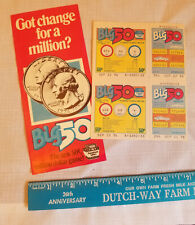Vintage Sept 1976 PA Pennsylvania Big 50 Lottery Flyer Brochure + No Cash Value picture