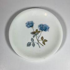Set Of 2 VTG WEDGWOOD Ice Rose Blue Rose Bread Dessert Bone China Plates 6”, EUC picture
