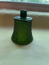 Vintage? Green Glass Hobnail Peg Votive Candle Holders 3.75
