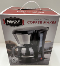 Parini Cookware Compact 5 Cup Coffee Maker Space Saver One Touch NEW IN BOX picture