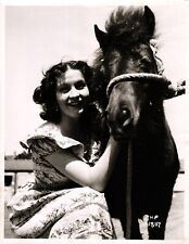 Candid Yvonne Furneaux  With Pony Rare Photo With Snipe On Reverse picture