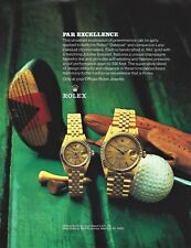 1991 Vintage Print Ad - ROLEX DATEJUST and LADY DATEJUST Chronometers 11x14 picture