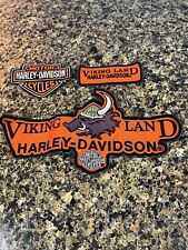 Official Harley Davidson Genuine Work Wear Dealer Staff  Patches picture
