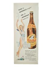vintage 1943 White Rock beverages print ad. WWll advertisement picture