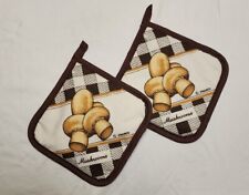 Vintage Franco Kitchen Oven Mitt With Mushrooms NEW picture