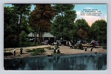 Jamestown PA-Pennsylvania, Pymatuning Lake, Shelter House, Vintage Postcard picture