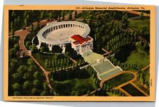 Postcard VA Arlington Memorial Amphitheatre aerial picture