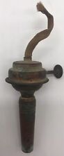 UNIQUE ANTIQUE D.SYMONDS PAT MAR 7 1865 BRASS LAMP OIL-BURNER picture