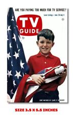 LEAVE IT TO BEAVER FRIDGE MAGNET 1958 TV GUIDE COVER 12 3.5 X 5.5 