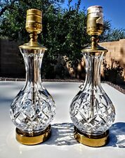 Pair of Waterford LIsmore Fine Cut Crystal Table Lamps - Made in Ireland - MINT picture