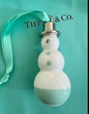 HOLIDAY JOY Tiffany & Co Porcelain* SNOWMAN *NEW IN BOX 2021 Christmas Ornament picture