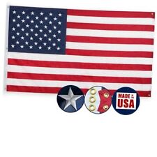 American Flag 6x10 Ft, Made in USA 5 Brass Grommets USA Flags - 6x10 FT picture