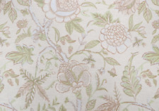 Anna French for Scalamandre  2  XWIDE DRAPES THIBAUT Chinoiserie Cream Linen picture