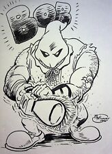 Chainsaw Bob in a Cult Classic SIGNED Brandon McKinney KEY Hand Drawn Pencil picture
